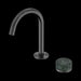 Nero Serenity Progressive Basin Mixer Arc Spout with Verde Alpi Handle