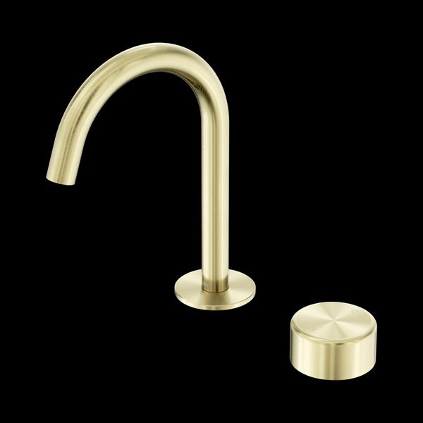 Nero Serenity Progressive Basin Mixer Arc Spout with Metal Handle