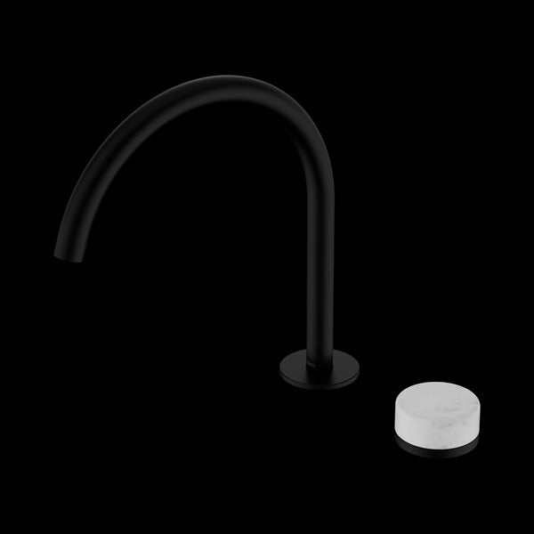 Nero Serenity Progressive Bath/kitchen Mixer Arc Spout with Carrara Handle