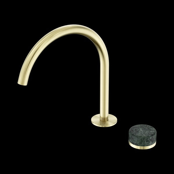 Nero Serenity Progressive Bath/kitchen Mixer Arc Spout with Verde Alpi Handle