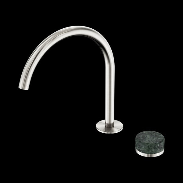 Nero Serenity Progressive Bath/kitchen Mixer Arc Spout with Verde Alpi Handle