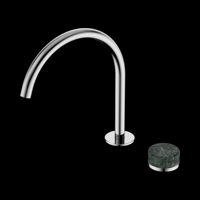 Nero Serenity Progressive Bath/kitchen Mixer Arc Spout with Verde Alpi Handle