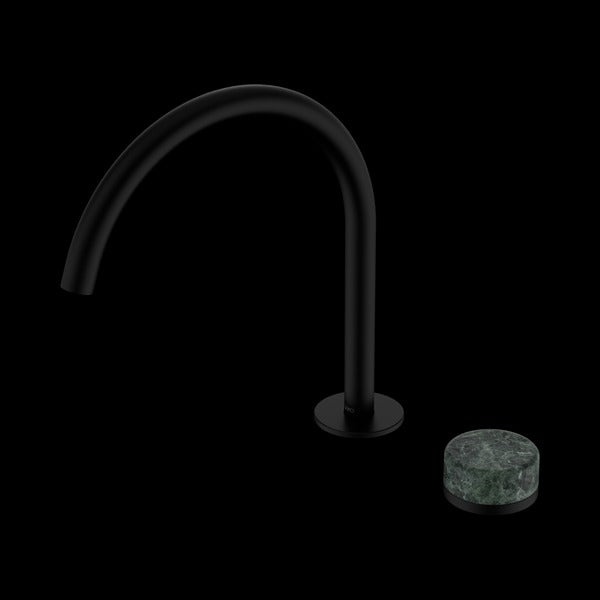 Nero Serenity Progressive Bath/kitchen Mixer Arc Spout with Verde Alpi Handle