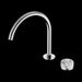 Nero Serenity Progressive Bath/kitchen Mixer Arc Spout with Arabescato Corchia Handle