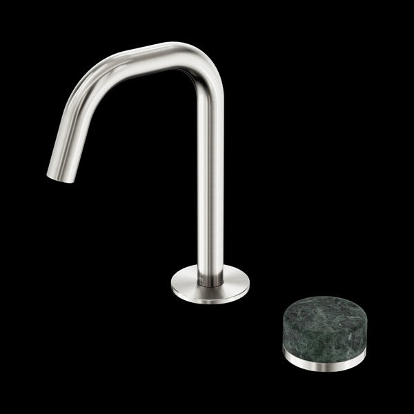 Nero Serenity Progressive Basin Mixer Edge Spout with Verde Alpi Handle