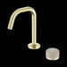 Nero Serenity Progressive Basin Mixer Edge Spout With Rome Travertine Handle
