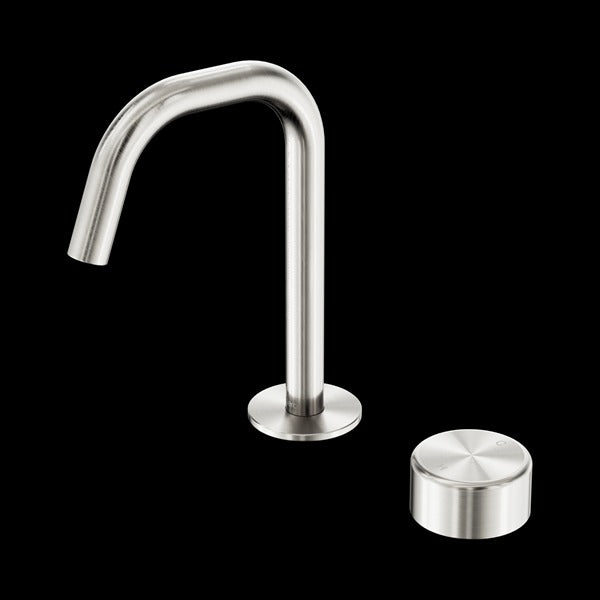 Nero Serenity Progressive Basin Mixer Edge Spout With Metal Handle