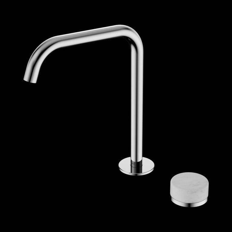 Nero Serenity Progressive Bath/Kitchen Mixer Edge Spout With Carrara Handle