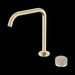 Nero Serenity Progressive Bath/Kitchen Mixer Edge Spout With Rome Travertine Handle