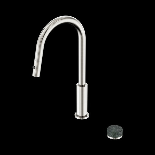 Nero Serenity Progressive Pull Out kitchen Set With Verde Alpi Handle