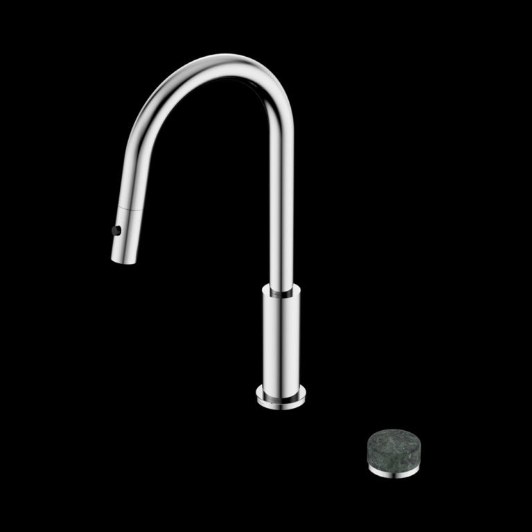 Nero Serenity Progressive Pull Out kitchen Set With Verde Alpi Handle