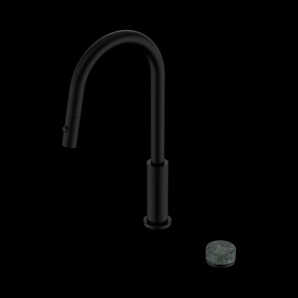 Nero Serenity Progressive Pull Out kitchen Set With Verde Alpi Handle