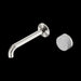 Nero Serenity Progressive Wall Basin Mixer Spout With Carrara Handle
