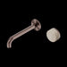 Nero Serenity Progressive Wall Basin Mixer Spout With Rome Travertine Handle