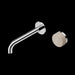 Nero Serenity Progressive Wall Basin Mixer Spout With Rome Travertine Handle