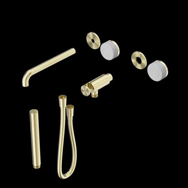 Nero Serenity Progressive Shower System With Spout With Carrara Handle And Slim Shower Trim Kit (Requires In Wall Body 24C020)