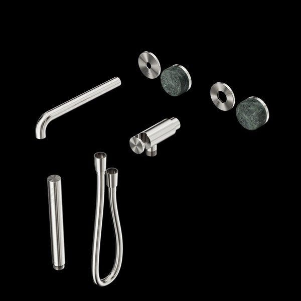 Nero Serenity Progressive Shower System With Spout With Verde Alpi Handle And Slim Shower Trim Kit (Requires In Wall Body 24C020)