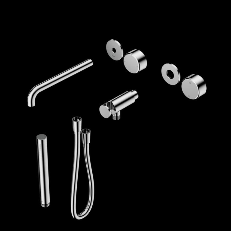 Nero Serenity Progressive Shower System With Spout With Metal Handle And Slim Shower Trim Kit  (Requires In Wall Body 24C020)
