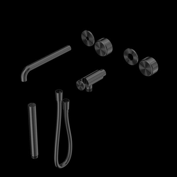 Nero Serenity Progressive Shower System With Spout With Metal Handle And Slim Shower Trim Kit  (Requires In Wall Body 24C020)
