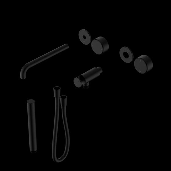 Nero Serenity Progressive Shower System With Spout With Metal Handle And Slim Shower Trim Kit  (Requires In Wall Body 24C020)
