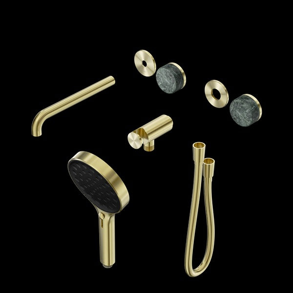 Nero Serenity Progressive Shower System With Spout With Verde Alpi Handle And Serenity Hand Shower Trim Kit (Requires In Wall Body 24C020)
