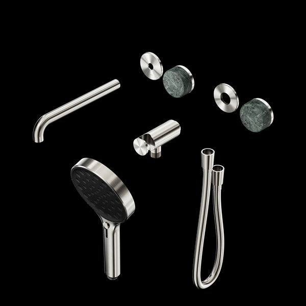 Nero Serenity Progressive Shower System With Spout With Verde Alpi Handle And Serenity Hand Shower Trim Kit (Requires In Wall Body 24C020)