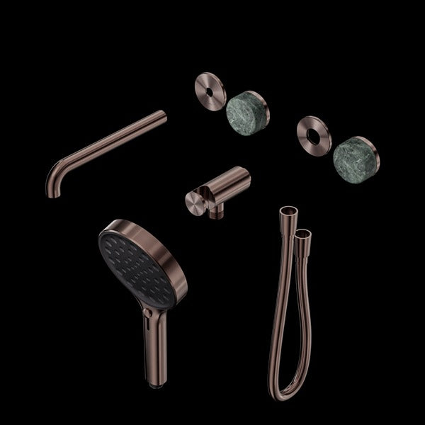 Nero Serenity Progressive Shower System With Spout With Verde Alpi Handle And Serenity Hand Shower Trim Kit (Requires In Wall Body 24C020)