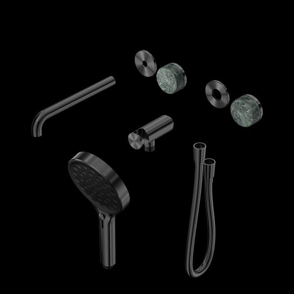 Nero Serenity Progressive Shower System With Spout With Verde Alpi Handle And Serenity Hand Shower Trim Kit (Requires In Wall Body 24C020)