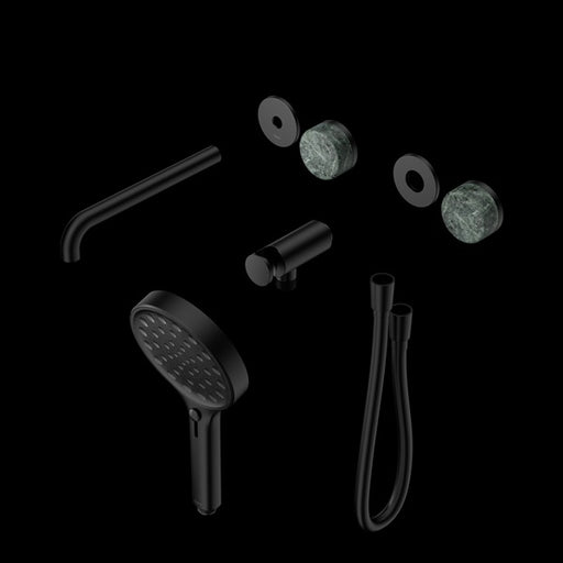 Nero Serenity Progressive Shower System With Spout With Verde Alpi Handle And Serenity Hand Shower Trim Kit (Requires In Wall Body 24C020)