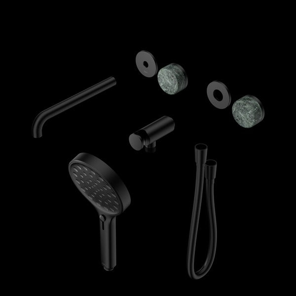 Nero Serenity Progressive Shower System With Spout With Verde Alpi Handle And Serenity Hand Shower Trim Kit (Requires In Wall Body 24C020)