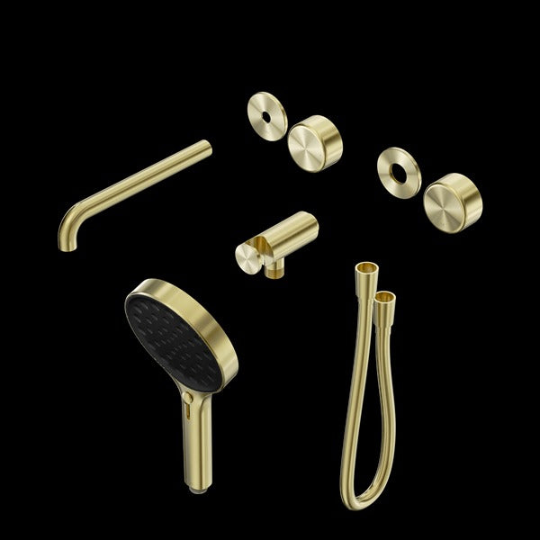Nero Serenity Progressive Shower System with Spout with Metal Handle and Serenity Hand Shower Trim Kit (Requires in Wall Body 24c020)