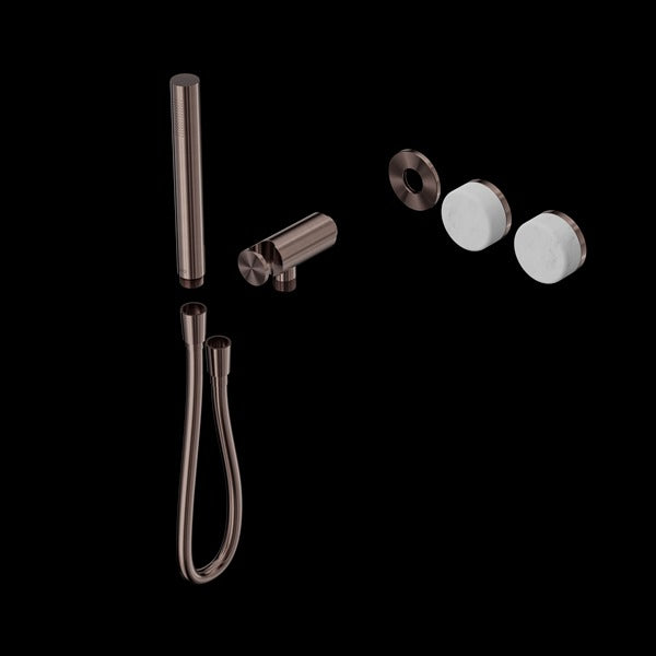 Nero Serenity Progressive Shower System with Carrara Handle and Slim Shower Trim Kit (Requires in Wall Body 24c020)