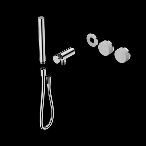Nero Serenity Progressive Shower System with Carrara Handle and Slim Shower Trim Kit (Requires in Wall Body 24c020)