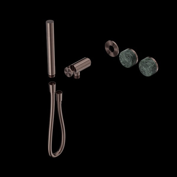 Nero Serenity Progressive Shower System with Verde Alpi Handle and Slim Shower Trim Kit (Requires in Wall Body 24c020)