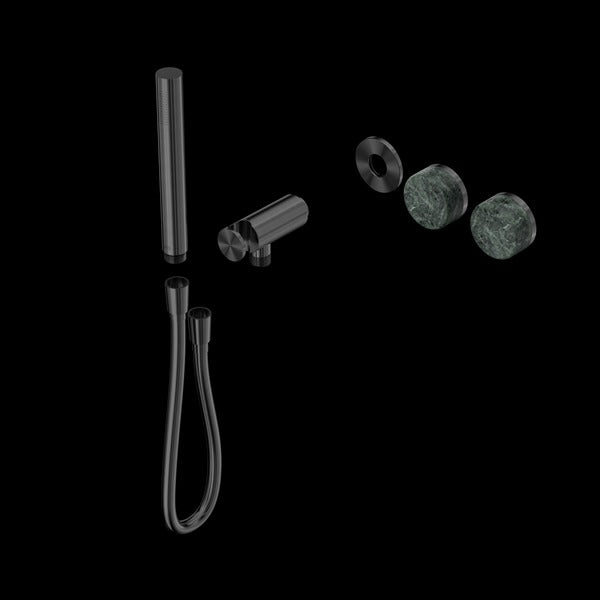 Nero Serenity Progressive Shower System with Verde Alpi Handle and Slim Shower Trim Kit (Requires in Wall Body 24c020)
