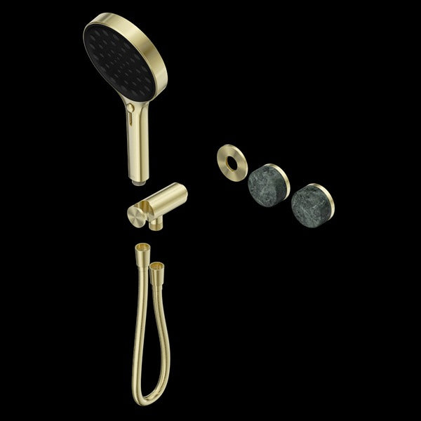 Nero Serenity Progressive Shower System with Verde Alpi Handle and Serenity Hand Shower Trim Kit(requires in Wall Body 24c020)
