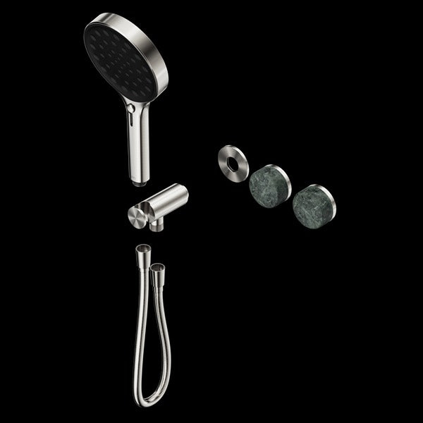 Nero Serenity Progressive Shower System with Verde Alpi Handle and Serenity Hand Shower Trim Kit(requires in Wall Body 24c020)
