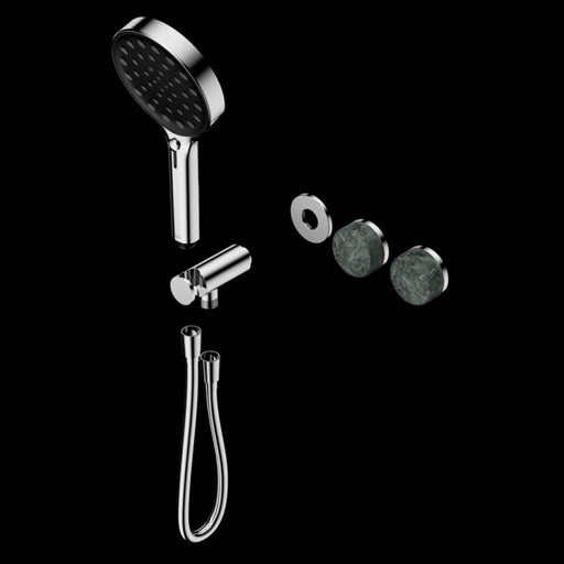 Nero Serenity Progressive Shower System with Verde Alpi Handle and Serenity Hand Shower Trim Kit(requires in Wall Body 24c020)