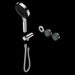 Nero Serenity Progressive Shower System with Verde Alpi Handle and Serenity Hand Shower Trim Kit(requires in Wall Body 24c020)