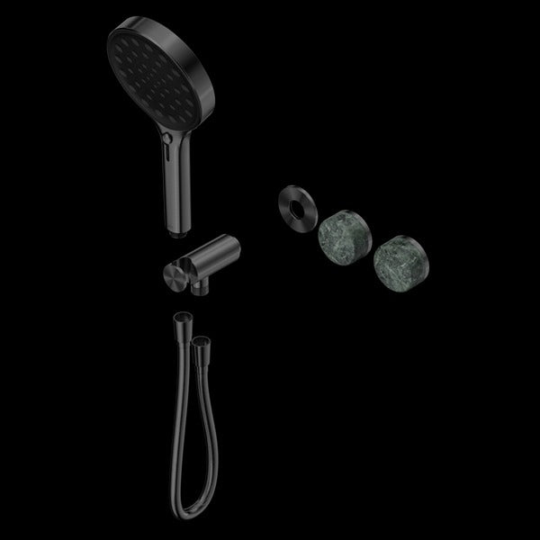 Nero Serenity Progressive Shower System with Verde Alpi Handle and Serenity Hand Shower Trim Kit(requires in Wall Body 24c020)