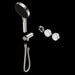 Nero Serenity Progressive Shower System with Arabescato Corchia Handle and Serenity Hand Shower Trim Kit(requires in Wall Body 24c020)