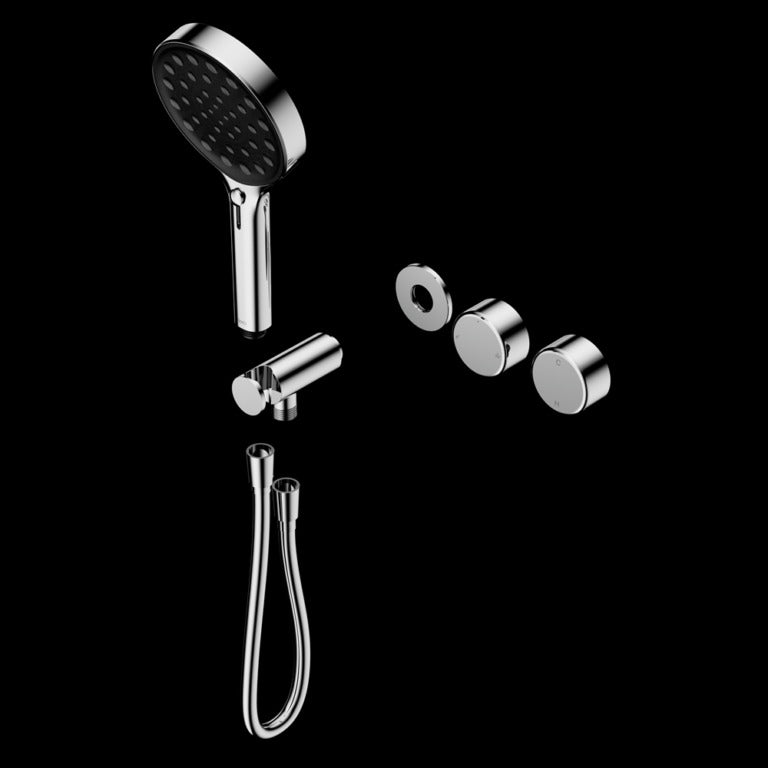 Nero Serenity Progressive Shower System with Metal Handle and Serenity Hand Shower Trim Kit (Requires in Wall Body 24c020)
