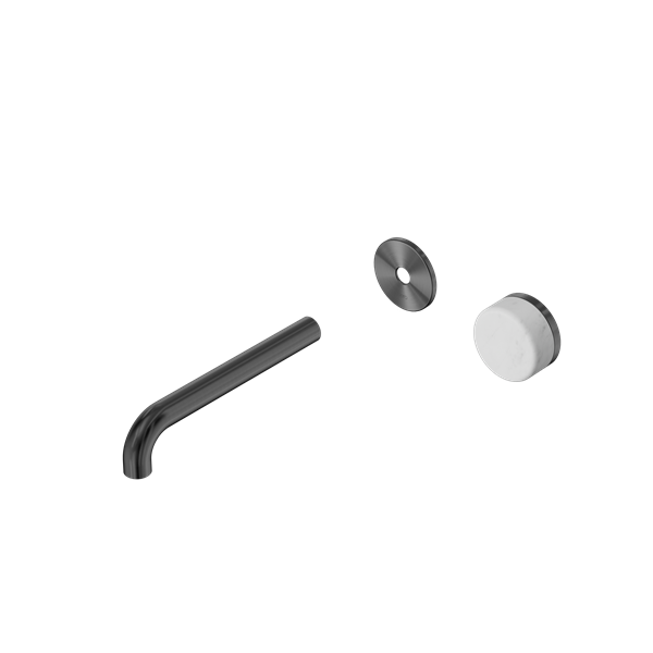 Nero Serenity Progressive Wall Basin Mixer Spout With Carrara Handle Trim Kit (requires in Wall Body 24c020)