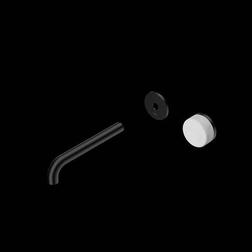 Nero Serenity Progressive Wall Basin Mixer Spout With Carrara Handle Trim Kit (requires in Wall Body 24c020)