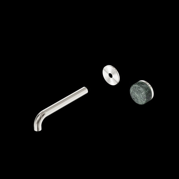 Nero Serenity Progressive Wall Basin Mixer Spout With Verde Alpi Handle Trim Kit (Requires in Wall Body 24C020)