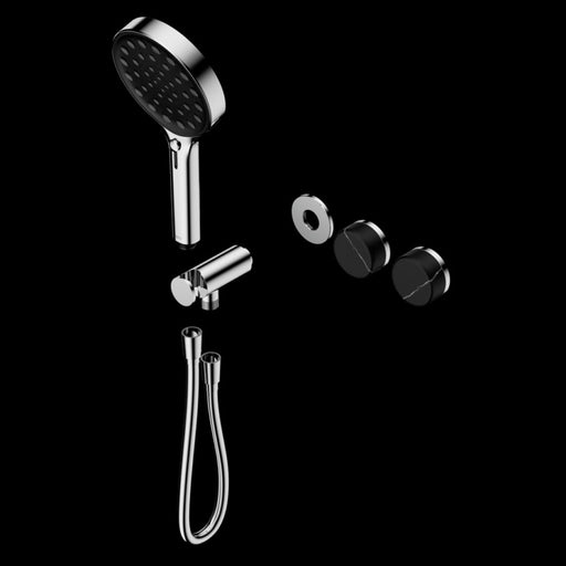 Nero Serenity Progressive Shower System with Marquina Black Handle and Serenity Hand Shower Trim Kit(requires in Wall Body 24c020)