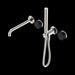 Nero Serenity Progressive Shower System with Spout with Marquina Black Handle and Slim Shower