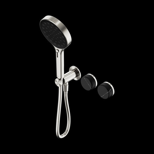Nero Serenity Progressive Shower System With Marquina Black Handle And Serenity Hand Shower