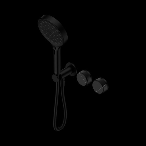 Nero Serenity Progressive Shower System With Marquina Black Handle And Serenity Hand Shower