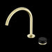 Nero Serenity Progressive Bath/kitchen Mixer Arc Spout with Marquina Black Handle